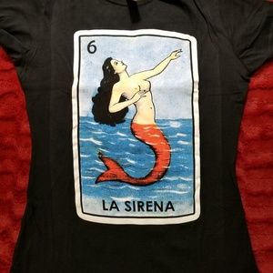 NWOT Black La Sirena tee shirt